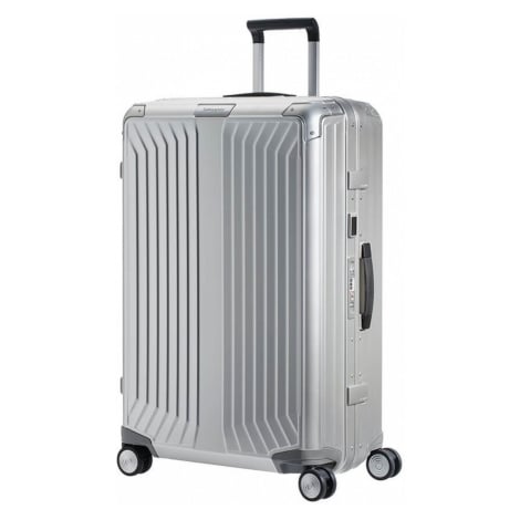 Samsonite Hliníkový cestovní kufr Lite-Box Alu L 91 l - stříbrná