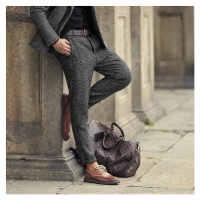 Kostkované pánské kalhoty Classic Fit Tweed