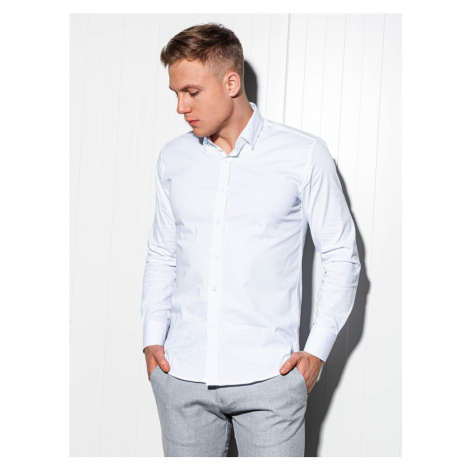 Ombre Clothing Elegantní bílá košile k504