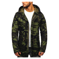 Pánská jarní parka s kapucí 5391 - khaki