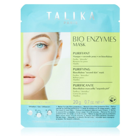Talika Bio Enzymes Mask Purifying plátýnková maska s čisticím a osvěžujícím účinkem 20 g