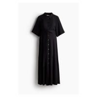 H & M - MAMA Košilové šaty Before & After - černá