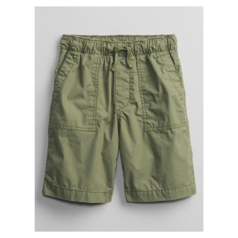 Zelené klučičí dětské kraťasy pull-on shorts GAP