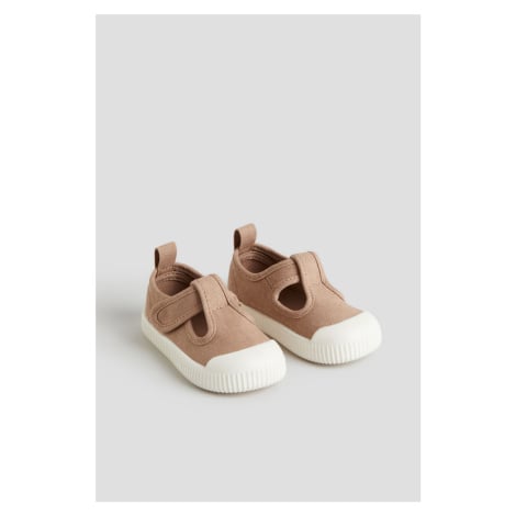H & M - Bavlněné sandály - béžová H&M