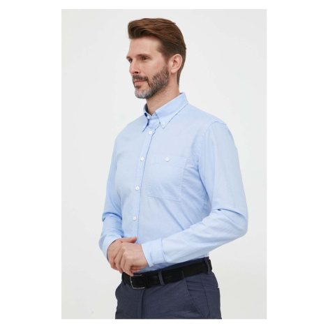 Bavlněná košile BOSS slim, s límečkem button-down Hugo Boss