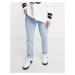 Bershka slim fit jeans in light blue