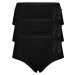 Anet black jednobarevné kalhotky vyšší 9033 - 3 bal černá