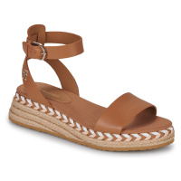 Tommy Hilfiger LOW WEDGE SANDAL Hnědá