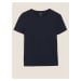 Přiléhavé tričko s vysokým podílem bavlny Marks & Spencer námořnická modrá
