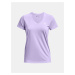 Světle fialové dámské tričko Under Armour Tech SSV - Solid-PPL