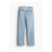H & M - MAMA Wide Low Jeans Before & After - modrá