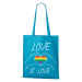 Plátěná taška s potiskem Love is love - podpora LGBT