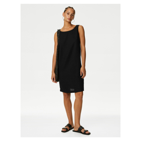Černé dámské lněné šaty Marks & Spencer