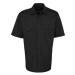 Premier Workwear Pánská pilotní košile s krátkým rukávem PR212 Black