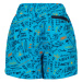 Chlapecké plavky COLOR KIDS Swim shorts short AOP-cyan blue