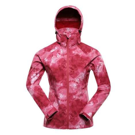 Bunda dámská ALPINE PRO HOORA softshellová červená