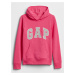 Růžová holčičí mikina GAP Logo hoodie sweatshirt