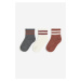 H & M - Ponožky: balení po 3 - béžová