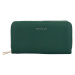 Velká pouzdrová dámská koženková peněženka Glorii, tmavě zelená