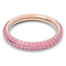 Swarovski Nádherný prsten s růžovými krystaly Swarovski Stone 5642910 52 mm