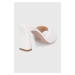 Pantofle Marella Dinda dámské, bílá barva, na podpatku