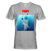 Pánské vtipné tričko s potiskem Paws - dárek na narozeniny