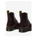 Vínové kotníkové kožené boty Dr. Martens 1460 Serena 8 Eye