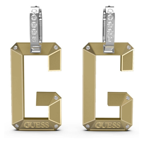 Guess Luxusní pozlacené náušnice s přívěsky G-Shades JUBE01469JWRHYGT/U