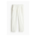 H & M - Kalhoty z lněné směsi Regular Fit - bílá