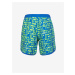 Zeleno-modré pánské vzorované plavky O'Neill SCALLOP NEON 16'' SWIM SHORTS