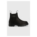 Semišové kotníkové boty Gant Gretty pánské, černá barva