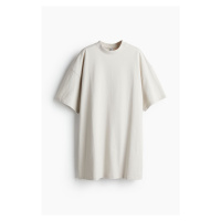 H & M - Oversized tričkové šaty - béžová