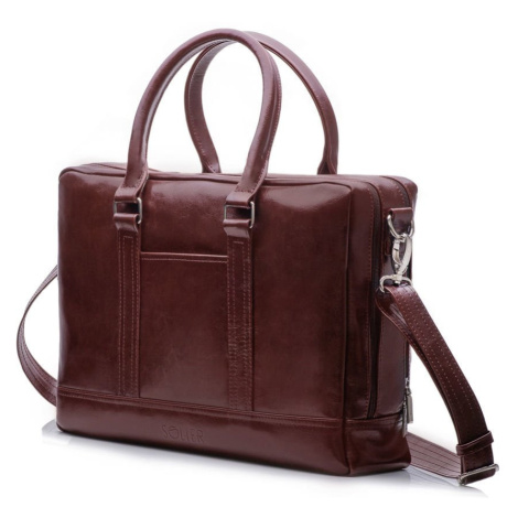 Elegantní kožená pánská taška přes rameno Solier SL02 | Modio.cz