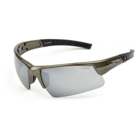 Finmark FNKX2027 Sportovní sluneční brýle, khaki, velikost