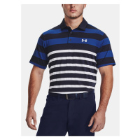 Tmavě modré sportovní tričko Under Armour UA Playoff 3.0 Stripe Polo