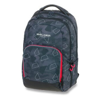 Školní batoh WALKER, College 2.0, Grey Polygon
