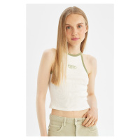 DEFACTO Cool Fitted Printed Ribbed Camisole Undershirt