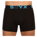 3PACK pánské boxerky Styx long sportovní guma černé (U9606162)