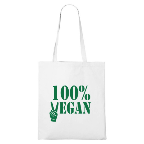 DOBRÝ TRIKO Bavlněná taška s potiskem 100% vegan Barva: Bílá