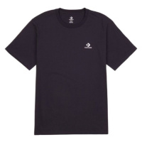 Converse CLASSIC LEFT CHEST SS TEE Unisexové tričko, černá, velikost