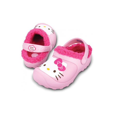 Crocs Hello Kitty Lined Custom Clog Bubblegum-Fuchsia C12-C13