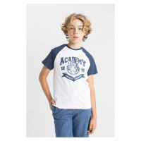 DEFACTO Boy Crew Neck Printed Short Sleeve T-Shirt