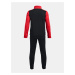 Červeno-černá klučičí tepláková souprava Under Armour UA CB Knit Track Suit