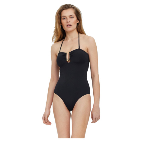 Vero Moda Dámské jednodílné plavky VMFRIDA 10265611 Black