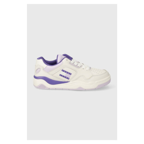 Sneakers boty Tommy Jeans TJW NEW BASKET SNEAKER LC fialová barva, EN0EN02524 Tommy Hilfiger
