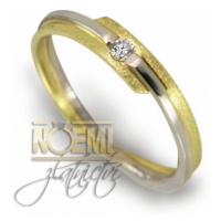 Zlatý prsten s briliantem 0032 + DÁREK ZDARMA