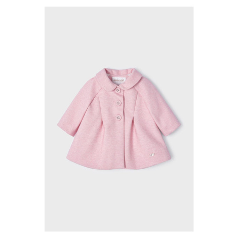 Dětský kabát Mayoral Newborn růžová barva