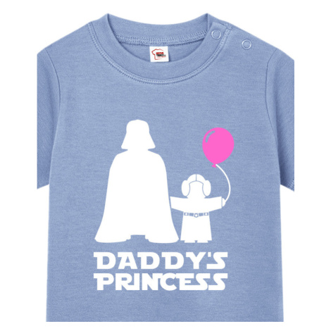 Dětské tričko pro miminka s potiskem Star Wars Daddys Princess BezvaTriko