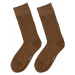 Hnědé pánské bavlněné ponožky
