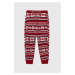 Dětské pyžamové kalhoty Abercrombie & Fitch vínová barva